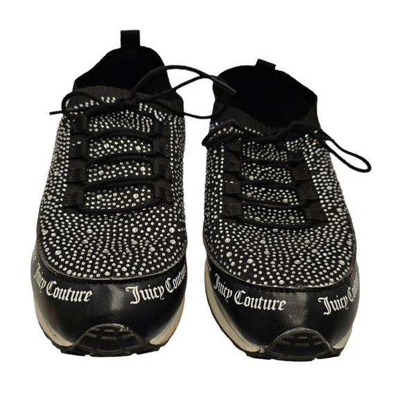 Juicy Couture Shoes - JUICY COUTURE Sneakers Womens Size 10 Bellamy Black Rhinestone Shoes Walking